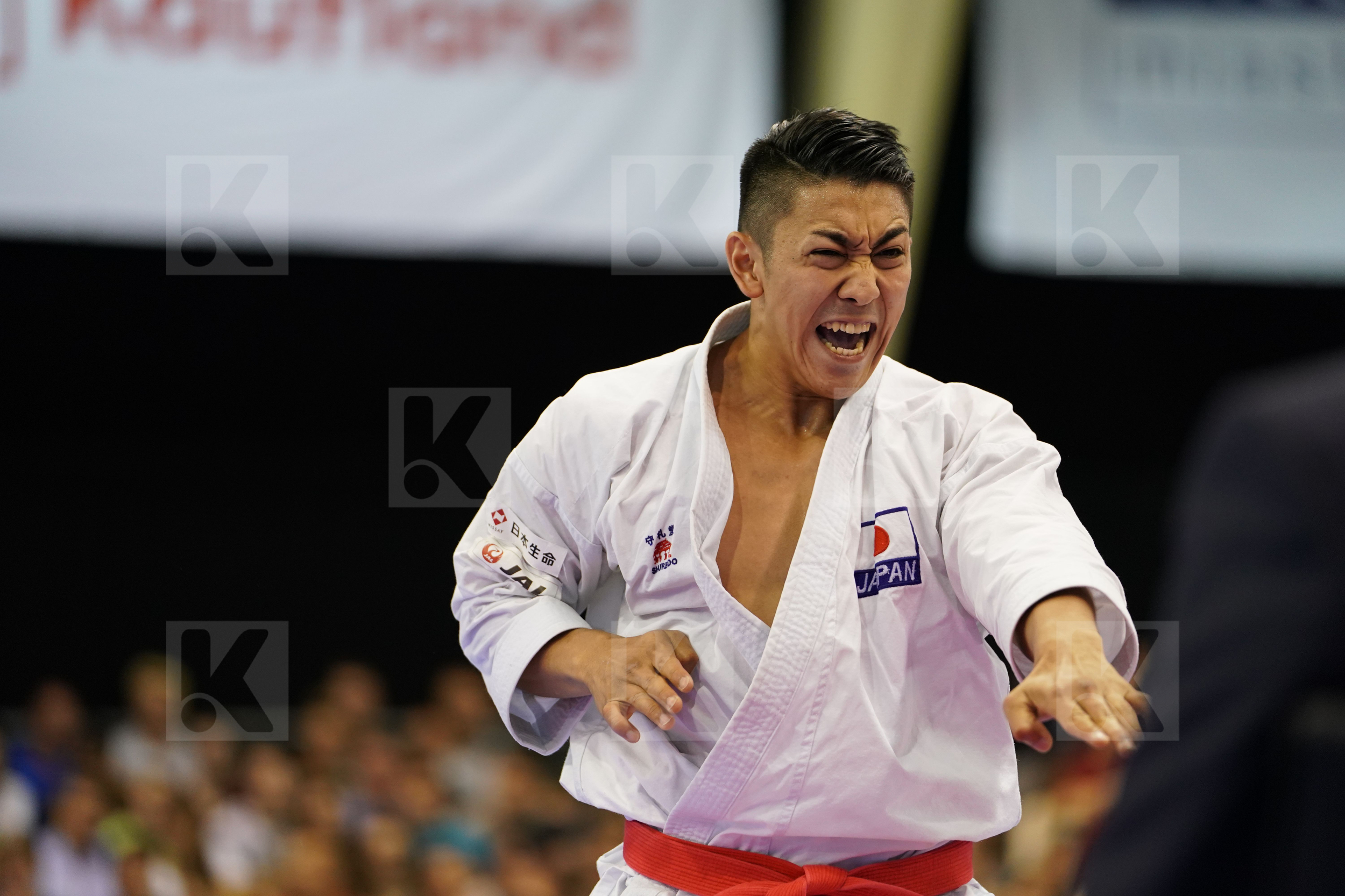 Gold match Japan Kiyuna Ryo Male Kata